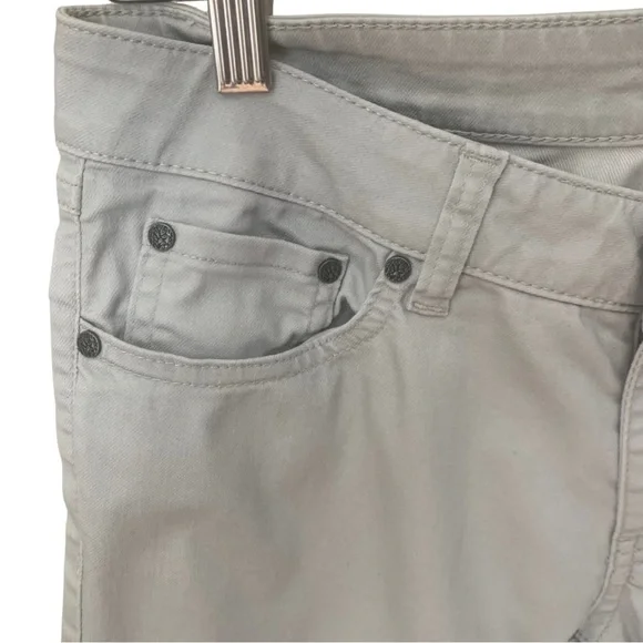 PRANA Kara Slim Leg Low Rise Stretch Jeans Light Grey Style# W4KARA115 Size 4/27 - Picture 7 of 14